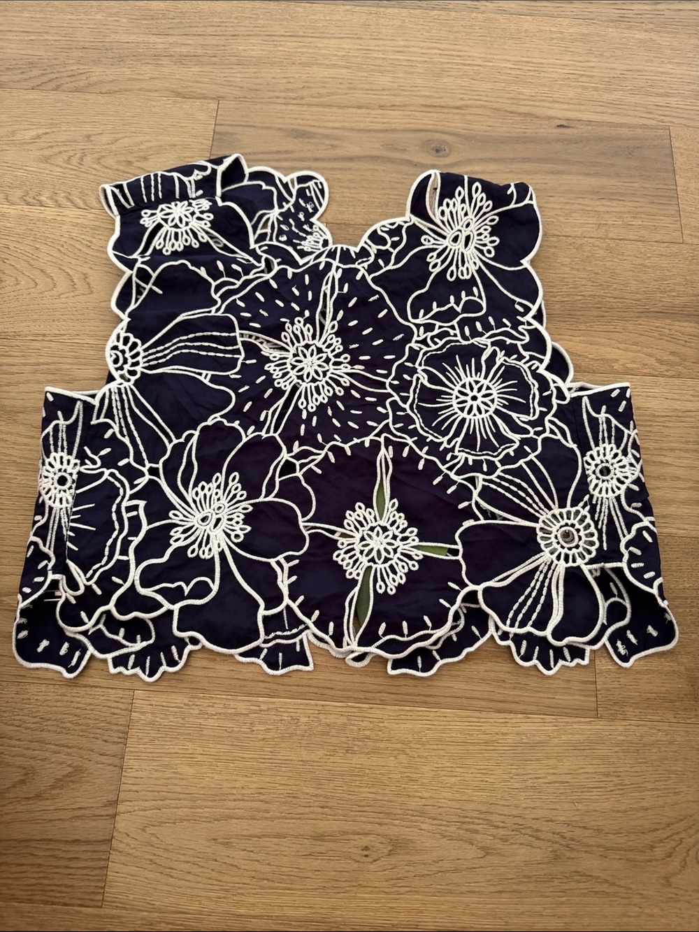 Farm Rio • NWT $198US Blue Richelieu Top - Picture 4 of 10